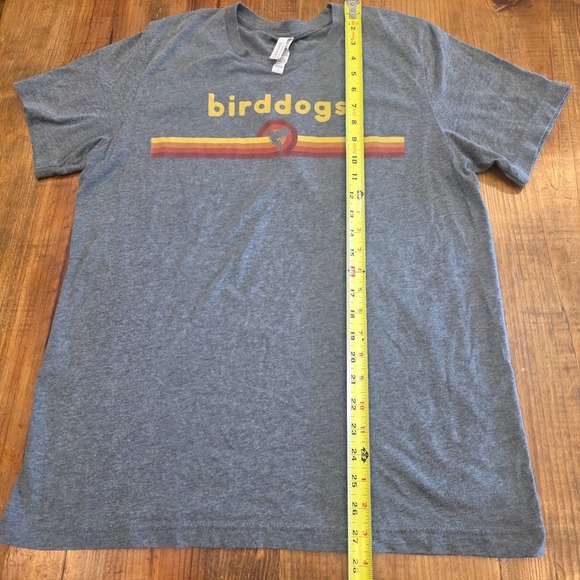Bird Dogs T Shirt Mens Gray Blue Heather Bird Short Sleeve Stretch‎ - L - Picture 5 of 8